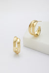 Zafino - Hannah hoop brushed EARRING