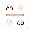 Moe Moe -Ahoy Kiss Organic Circle Hoop Earring
