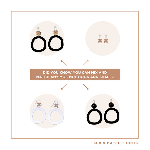 Moe Moe -Ahoy Kiss Organic Circle Hoop Earring