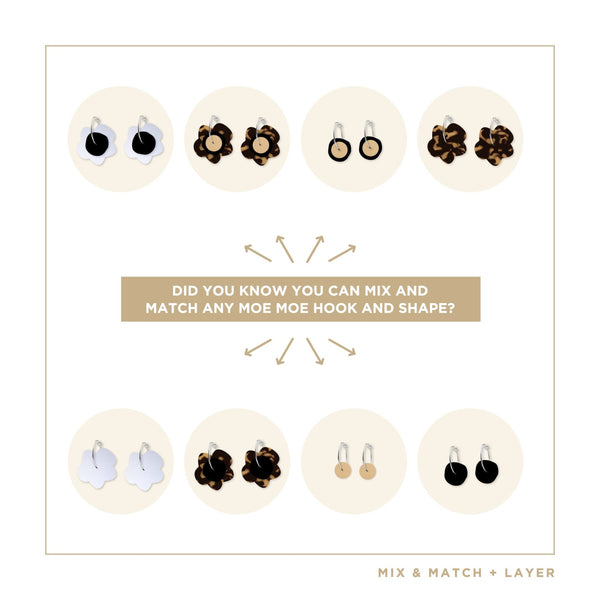 Moe Moe - Moda Layered Flower Hoop Earring