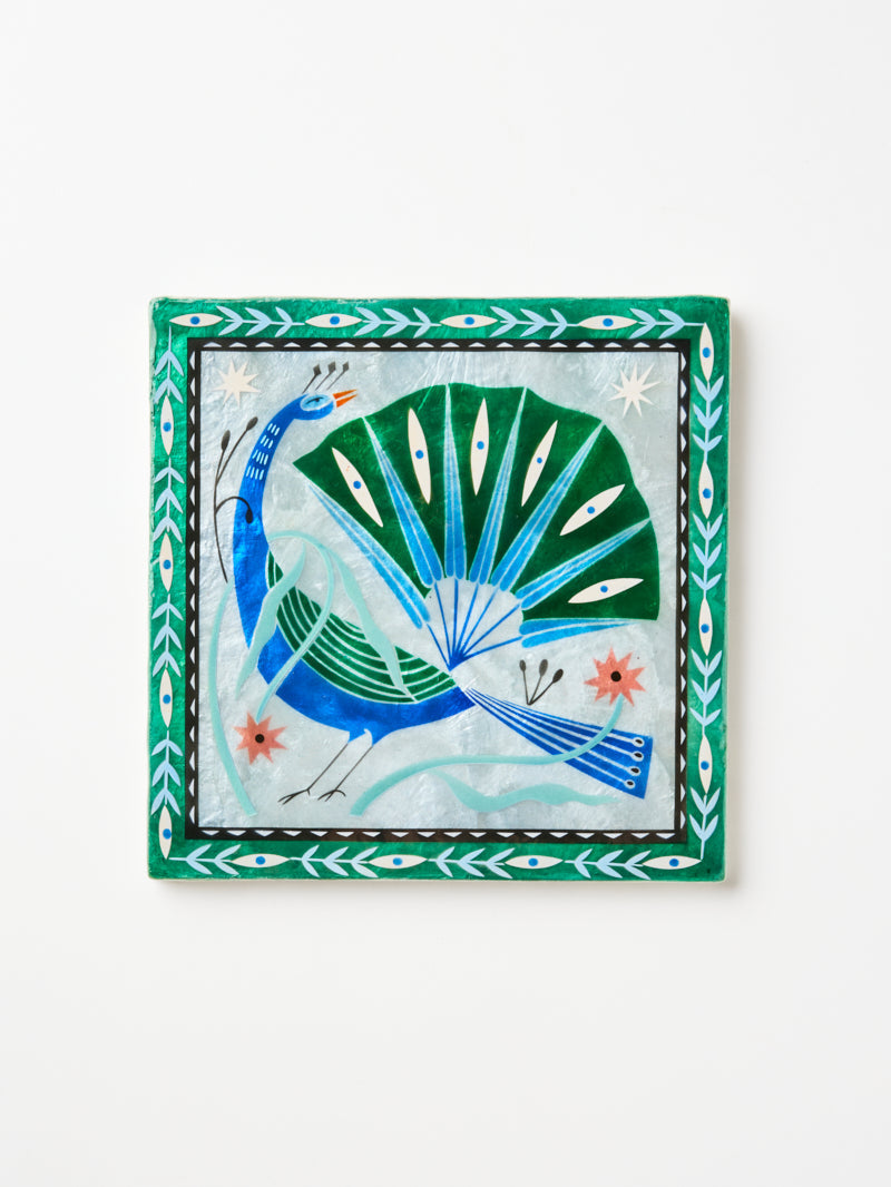 FABLE PEACOCK BLUE SQUARE - Jones & Co