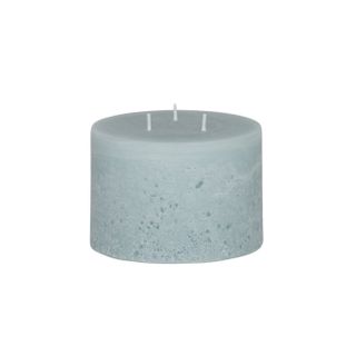 Terra Texture Pillar Candle - Sky blue