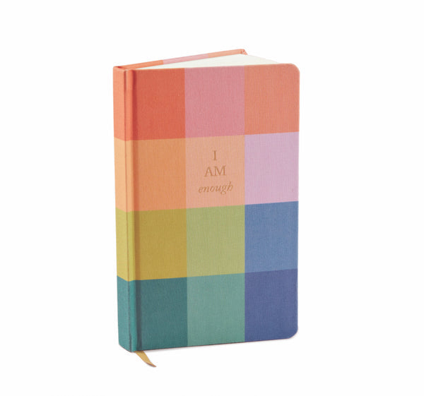 Bookcloth Journal - Rainbow Check