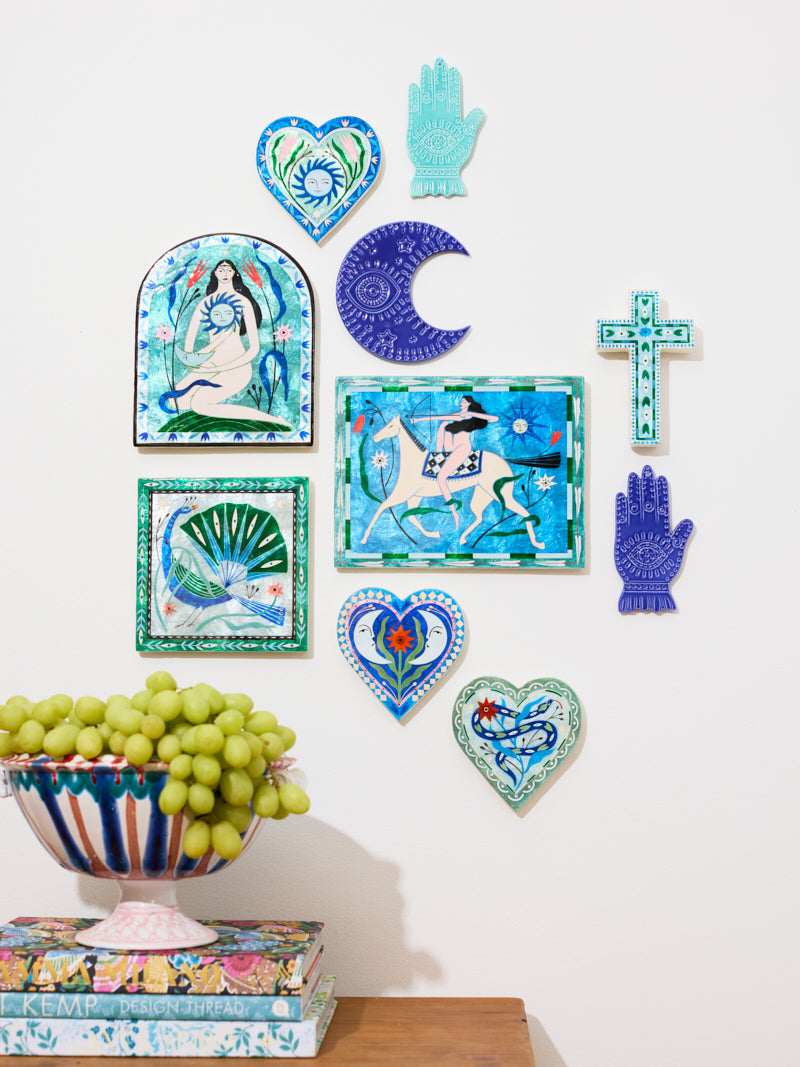 FABLE PEACOCK BLUE SQUARE - Jones & Co