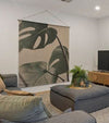 Vintage monstera wall art hanging