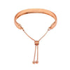 Fabienne- Hammered cuff slider bracelet
