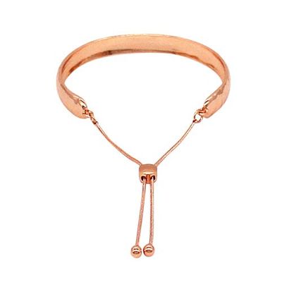 Fabienne- Hammered cuff slider bracelet
