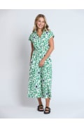 Stella & Gemma - Marly Dress - Spring Green Geo Spring / summer 25