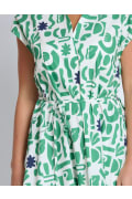 Stella & Gemma - Marly Dress - Spring Green Geo Spring / summer 25