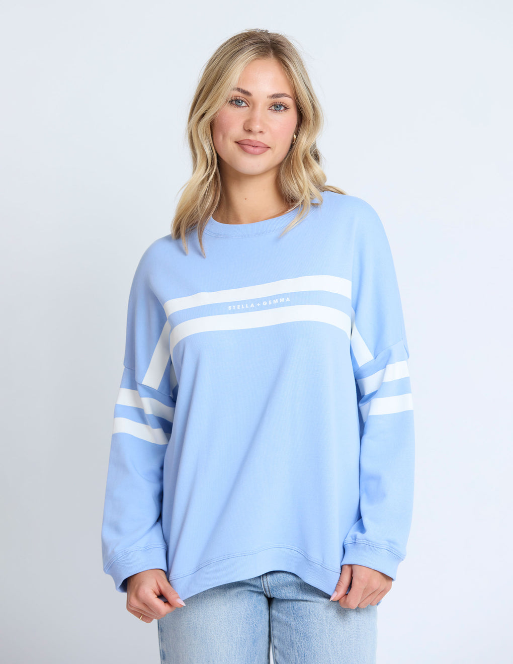 Stella & Gemma - NEWPORT SWEAT CORNFLOWER TRUE ICON