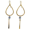 Melanie Woods - Gold & Gemstone drop earring