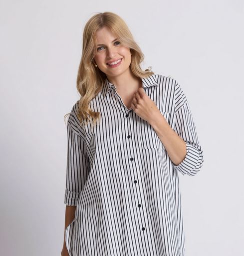 Stella & Gemma - Estella Shirt - Black & White