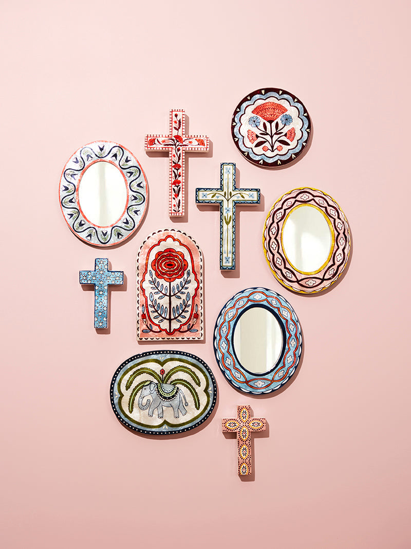 SAMIRA WALL ART FLOWER CIRCLE - Jones & Co