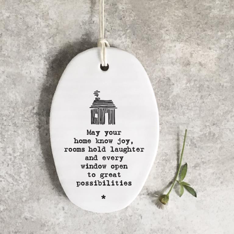 East of India - Oval Porcelain Home Joy