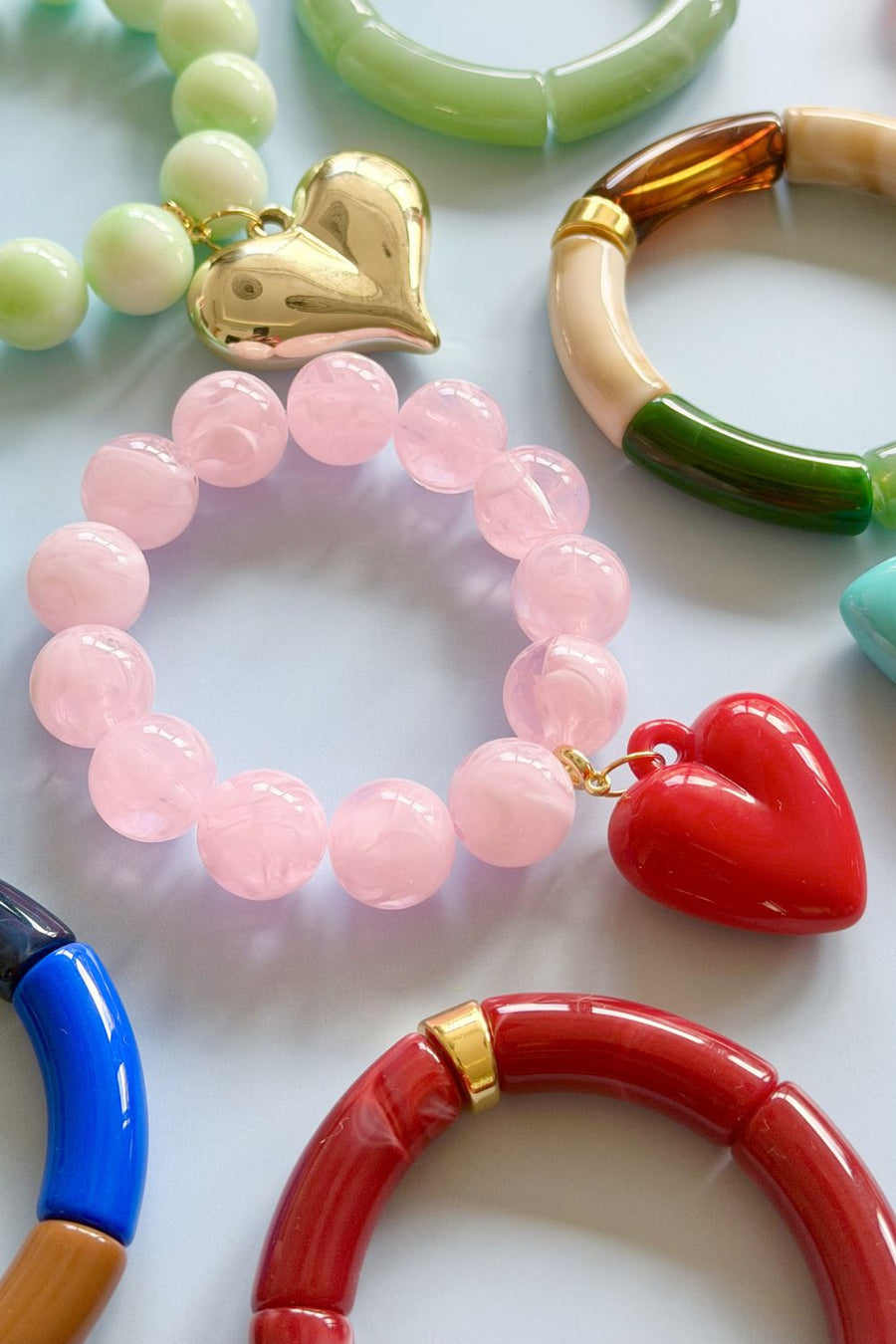 Mosk Melbourne - Bobble Heart Bracelets