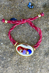 Maroon knot bracelet