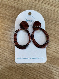 Lacy Clay   - Large Earrings