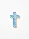 SAMIRA SMALL CROSS BLUE LOTUS - Jones & Co