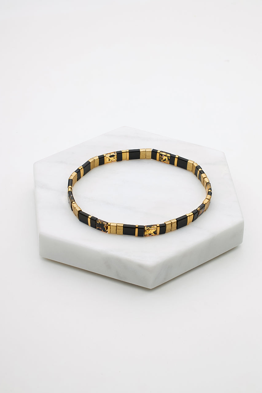 Zafino - Tile bracelet - black / brown