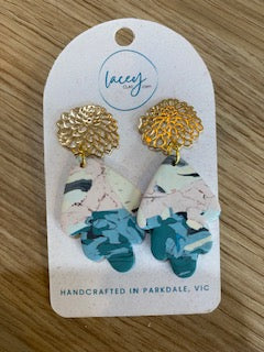 Lacy Clay   - Large Earrings