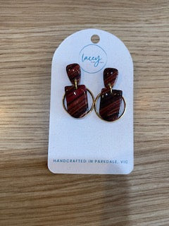 Lacy Clay   - Large Earrings