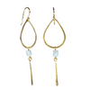 Melanie Woods - Gold & Gemstone drop earring