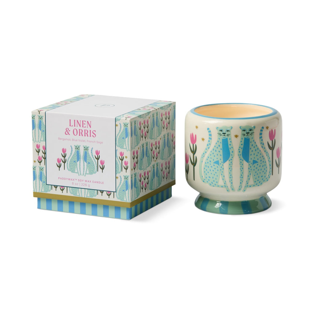 A Dopo 8 Oz Hand Painted Candle