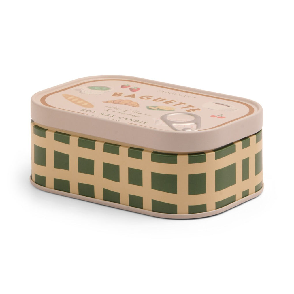 Bistro Printed tin candle