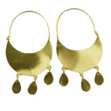 Melanie Woods - Gold tassel hoop