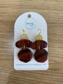 Lacy Clay   - Large Earrings