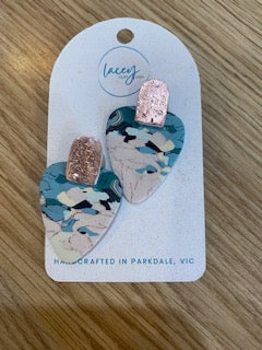 Lacy Clay   - Large Earrings
