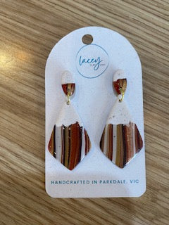 Lacy Clay   - Large Earrings