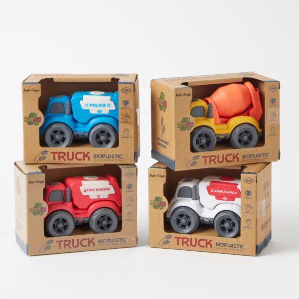 Jiggle & Giggle Bioplastic trucks