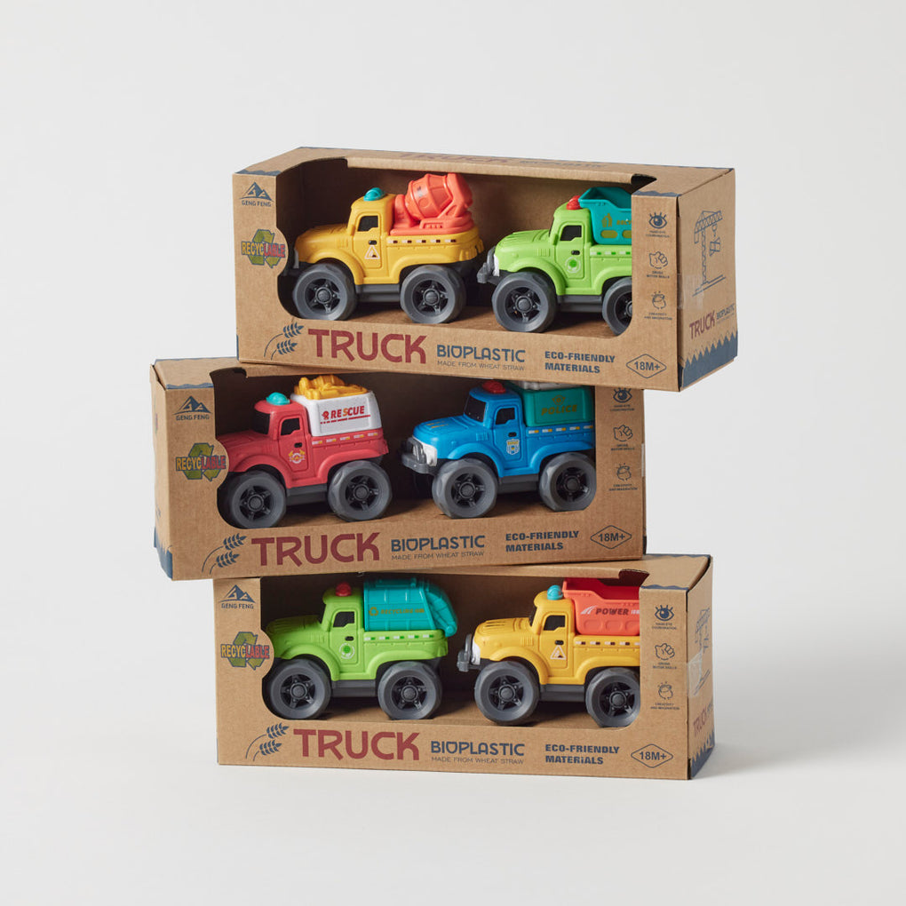 Bioplastic utility truck sets