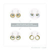 Moe Moe -  Aura Three Circle Hoop Earrings