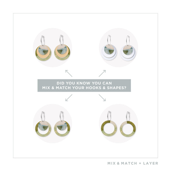 Moe Moe -  Aura Three Circle Hoop Earrings