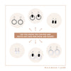 Moe Moe -     Ahoy Small Outline Circle Hoop Earring.