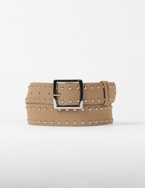 Stella & Gemma - Tan studded Belt