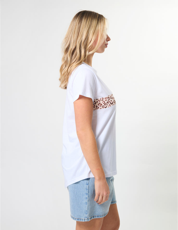 Stella & Gemma - white silver cross t - shirt