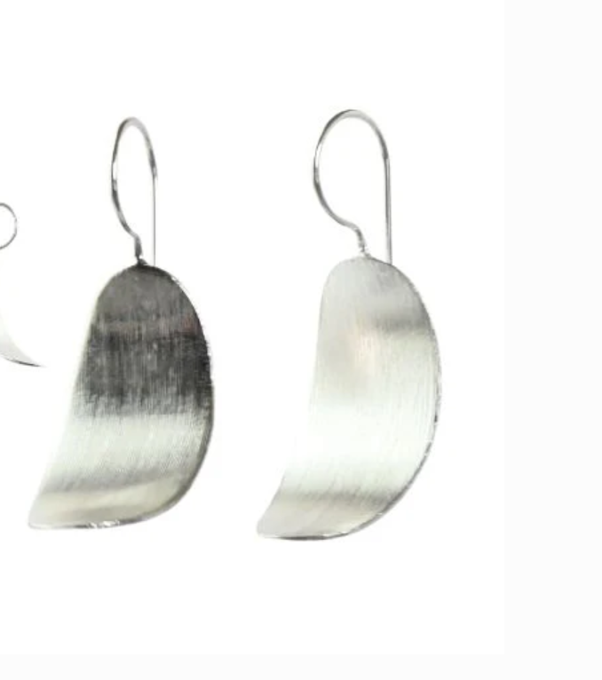 Melanie Woods - Euro silver wash earring
