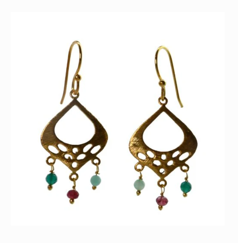 Melanie Woods - Euro Gold Earring