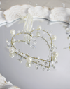 Beaded Petite Heart Ivory