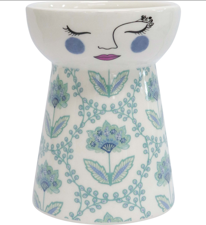 Petite Doll Vase Blue Chintz