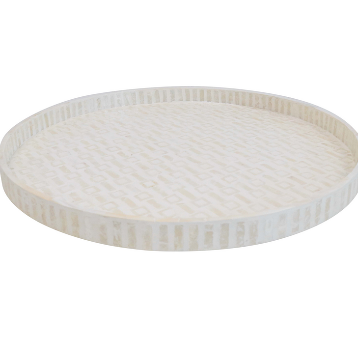 Tray -  Capiz Ivory