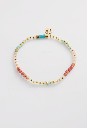 ZAFINO - Terry Bracelet - Aqua/Coral