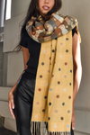 Scarf - dotted 2 sided scarf