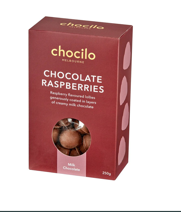 Chocilo - Chocolate coasted rasperries