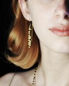 Melanie Woods - Euro Gold Fern Stem Earrings