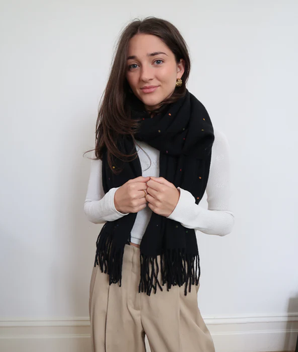 Thick Fringed Scarf