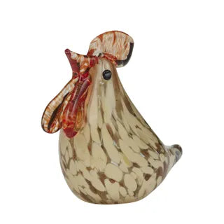 Charlie chook glass sculpture